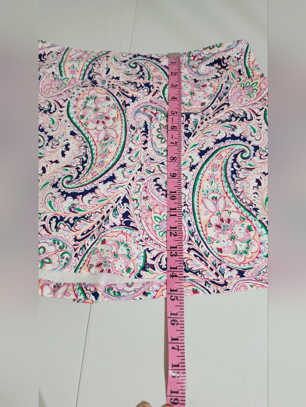 Sigrid Olsen Golf Tennis Outfit Large Pink Polo Paisley Skort Built In Shorts - Picture 10 of 15